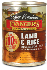 Evangers Super Premium Lamb and Rice Canned Dog Food