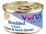 VēRUS Feline Shredded in Gravy Chicken & Duck Dinner