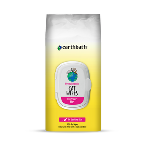 Earthbath Hypoallergenic Fragrance Free Grooming Cat Wipes