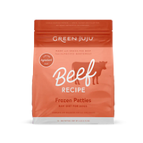 Green Juju Beef Recipe Frozen Patties & Sliders for Dogs