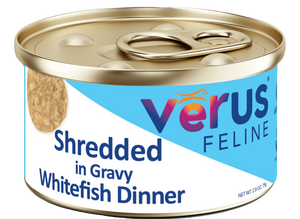 VēRUS Feline Shredded in Gravy Whitefish Dinner