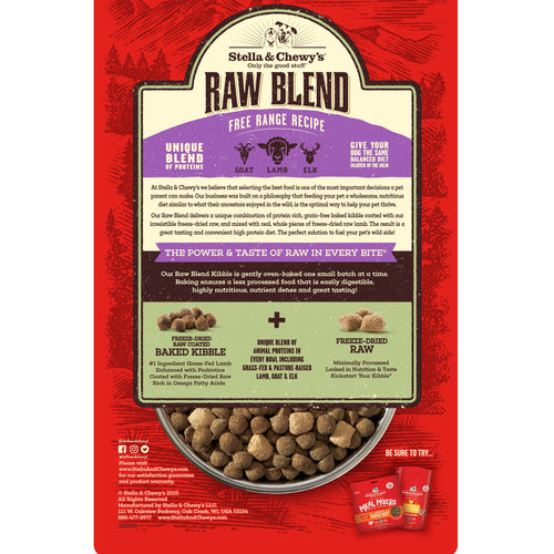 Stella & Chewy's Raw Blend Kibble Free Range Recipe Dry Dog Food (22-lb)