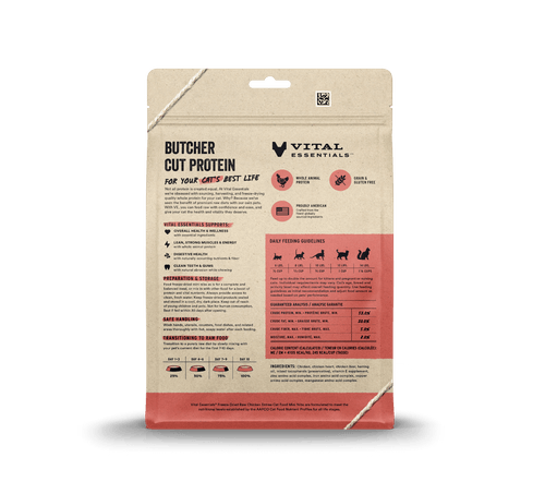 Vital Essentials Freeze-Dried Chicken Entrée Cat Food Mini Nibs (12 Oz)