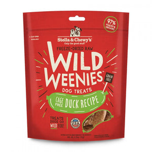 Stella & Chewy's Wild Weenies Grain Free Duck Recipe Freeze Dried Raw Dog Treats