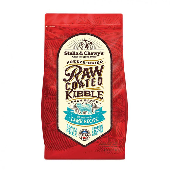 Stella & Chewy's Raw Coated Kibble With Wholesome Grains Grass Fed Lamb Recipe Dry Dog Food