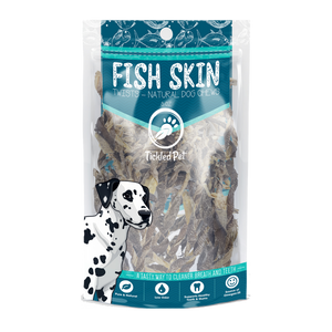 Icelandic Codfish Skin Twists Dog Treats