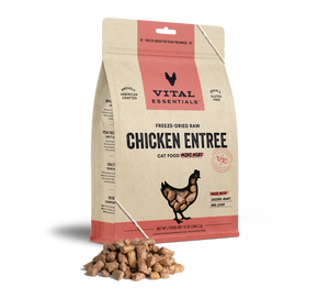 Vital Essentials Freeze-Dried Chicken Entrée Cat Food Mini Nibs